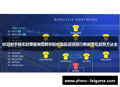 欧冠射手榜实时更新指南教你轻松追踪进球排行数据变化趋势方法全